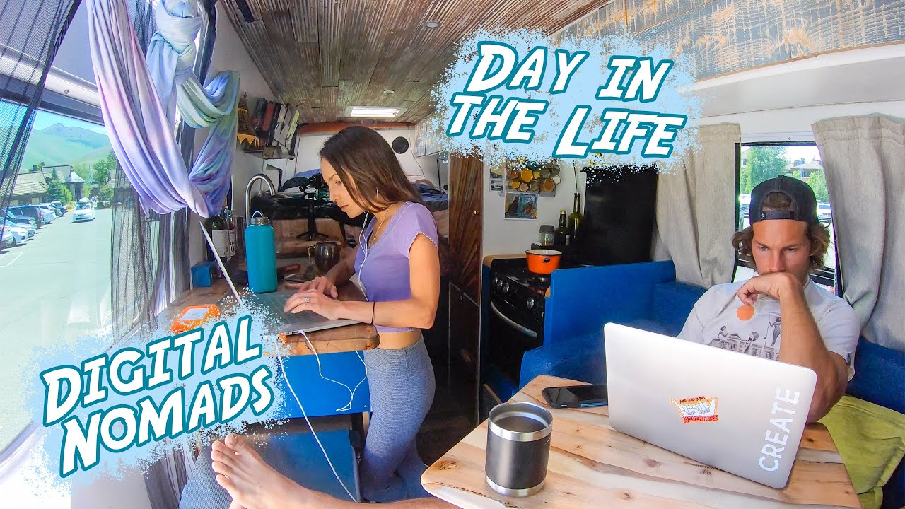 Van Life DIGITAL NOMADS | How we WORK REMOTELY in our Epic Sprinter Van Conversion Van Life DIGITAL NOMADS | How we WORK REMOTELY in our Epic Sprinter Van Conversion