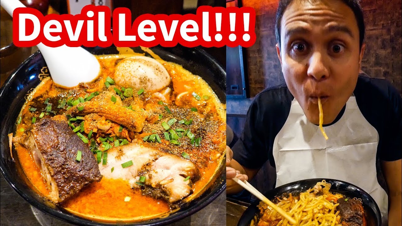 THE SPICIEST RAMEN in Tokyo at Karashibi Kikanbo – DEVIL LEVEL Japanese Food!